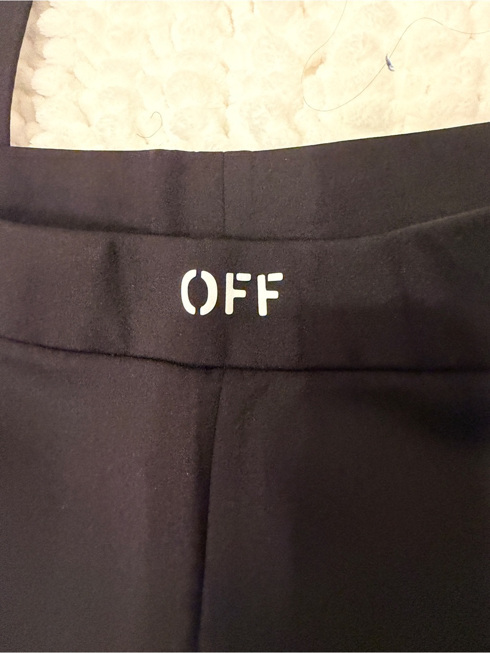 Off White Black Flared Pants, Size Small, New with Tags and COA